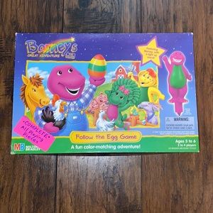 Vintage Barney Board Game: Follow The Egg